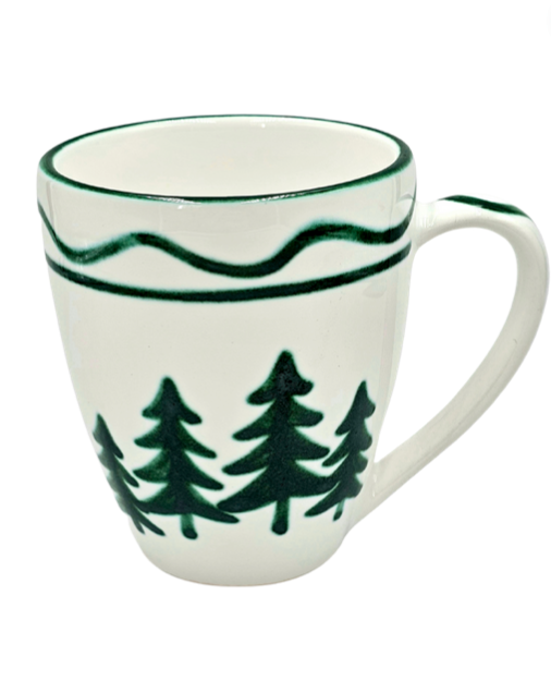 Keramik Kaffeebecher, "Tiere im Wald"