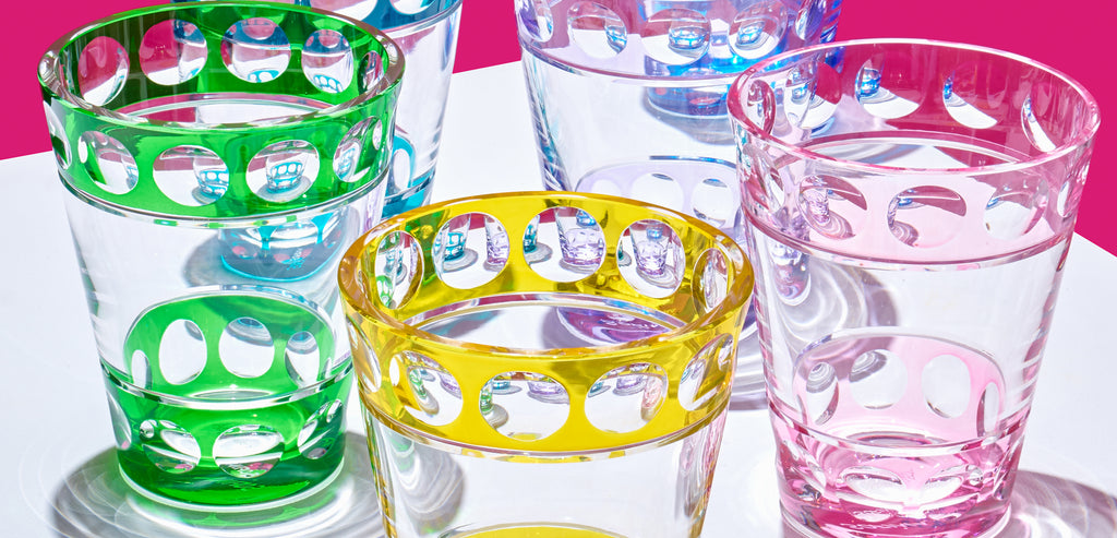 Sofina-Kollektion: mundgeblasene Kristallglas-Vasen Modell Bubble in verschiedenen Farben