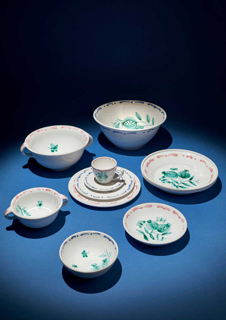 Keramik Müslischale "Granatapfel", blau