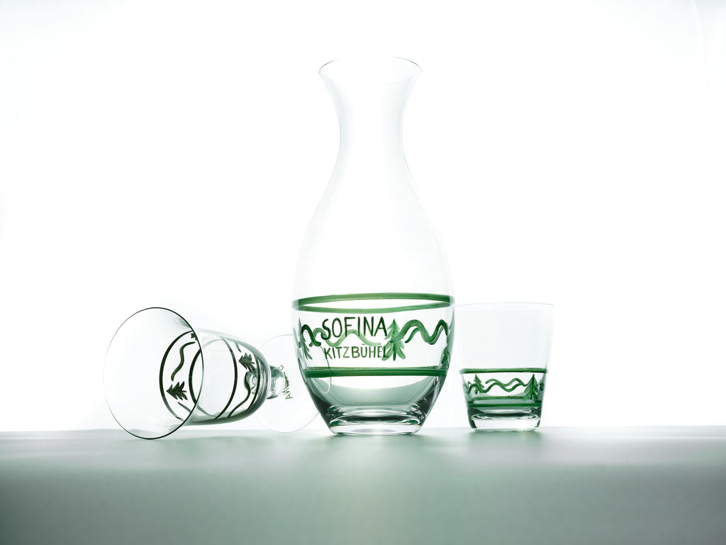 Wasserglas "Waldegg", grün