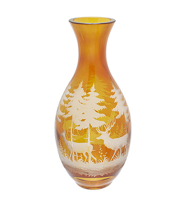 Carafe "Hunting", in amber 