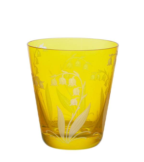Wasserglas "Maiglöckchen", gelb