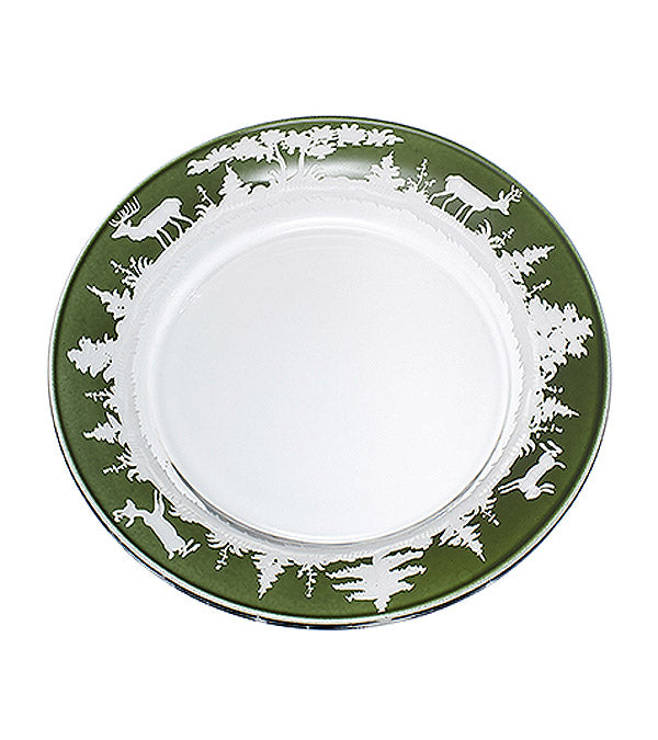 Plate "Hunting", green