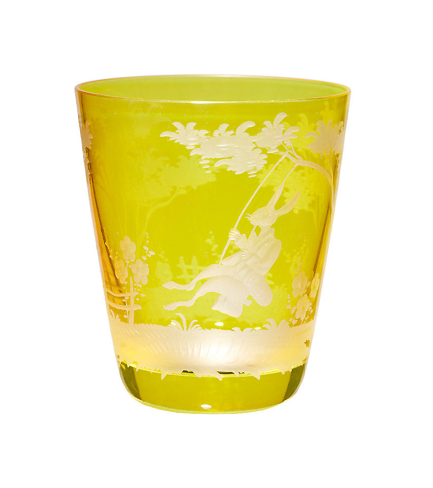 Wasserglas "Ostern", gelb