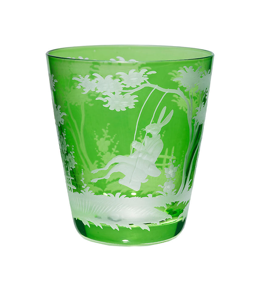 Wasserglas "Ostern", grün