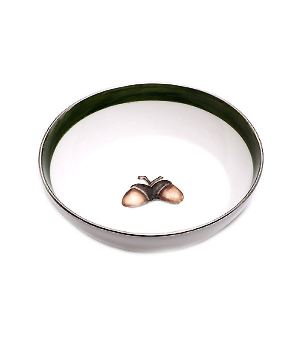 small bowl "Acorns", platinum rim