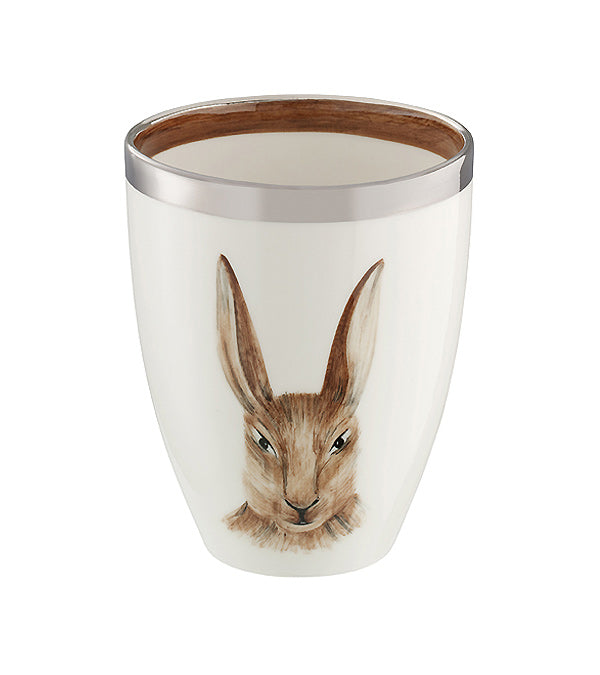 Vase "Hare's Head", platinum rim